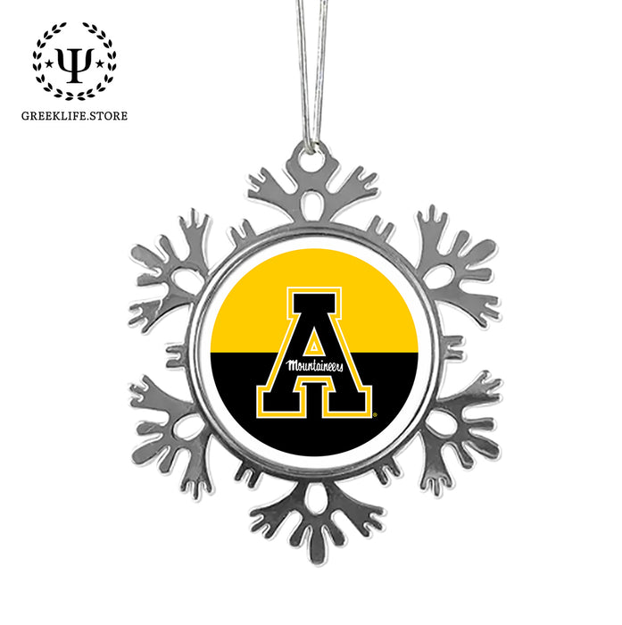 Appalachian State University Christmas Ornament - Snowflake Metal