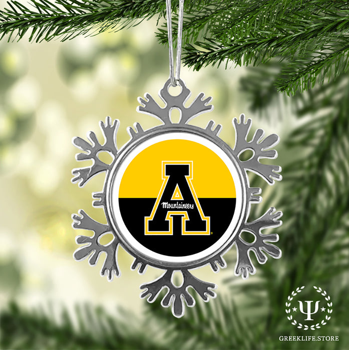 Appalachian State University Christmas Ornament - Snowflake Metal