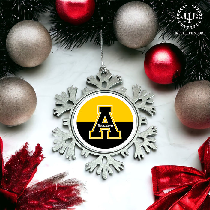 Appalachian State University Christmas Ornament - Snowflake Metal