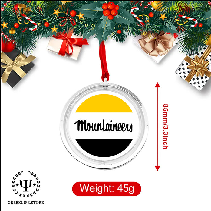 Appalachian State University Christmas Reversible Flat Round Ornament