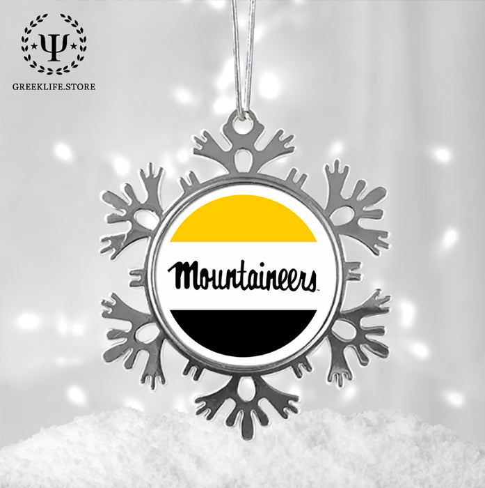 Appalachian State University Christmas Ornament - Snowflake Metal