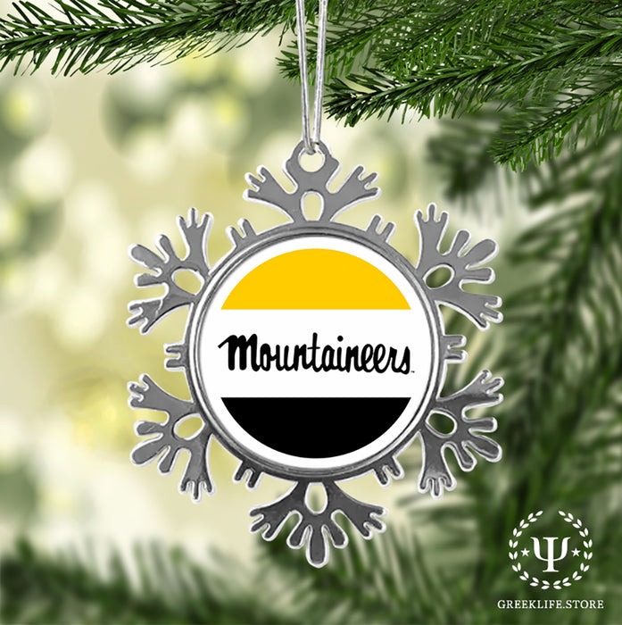 Appalachian State University Christmas Ornament - Snowflake Metal