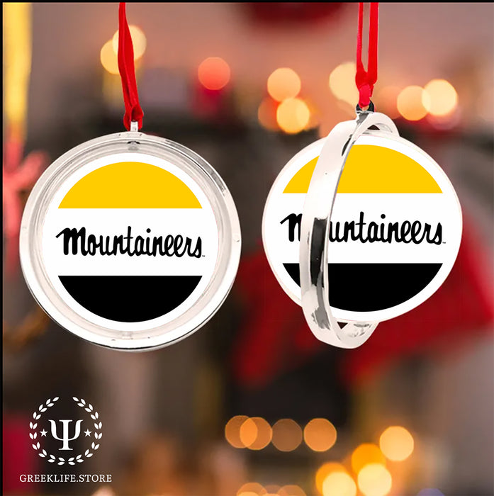 Appalachian State University Christmas Reversible Flat Round Ornament