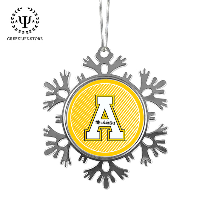 Appalachian State University Christmas Ornament - Snowflake Metal