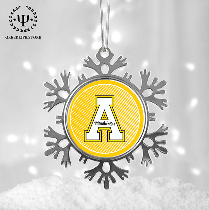 Appalachian State University Christmas Ornament - Snowflake Metal