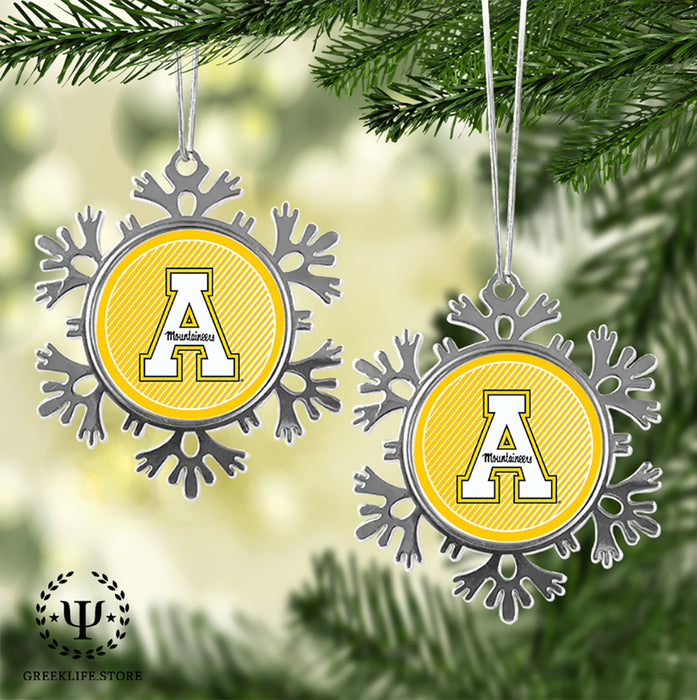 Appalachian State University Christmas Ornament - Snowflake Metal