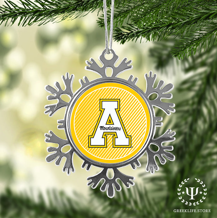 Appalachian State University Christmas Ornament - Snowflake Metal