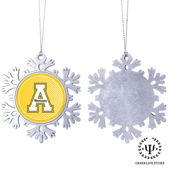 Appalachian State University Christmas Ornament - Snowflake Metal