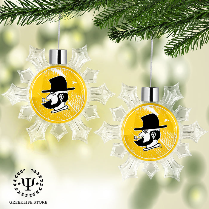 Appalachian State University Christmas Ornament - Snowflake