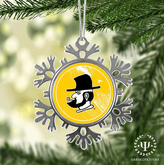Appalachian State University Christmas Ornament - Snowflake Metal