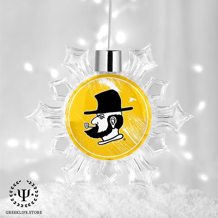 Appalachian State University Christmas Ornament - Snowflake