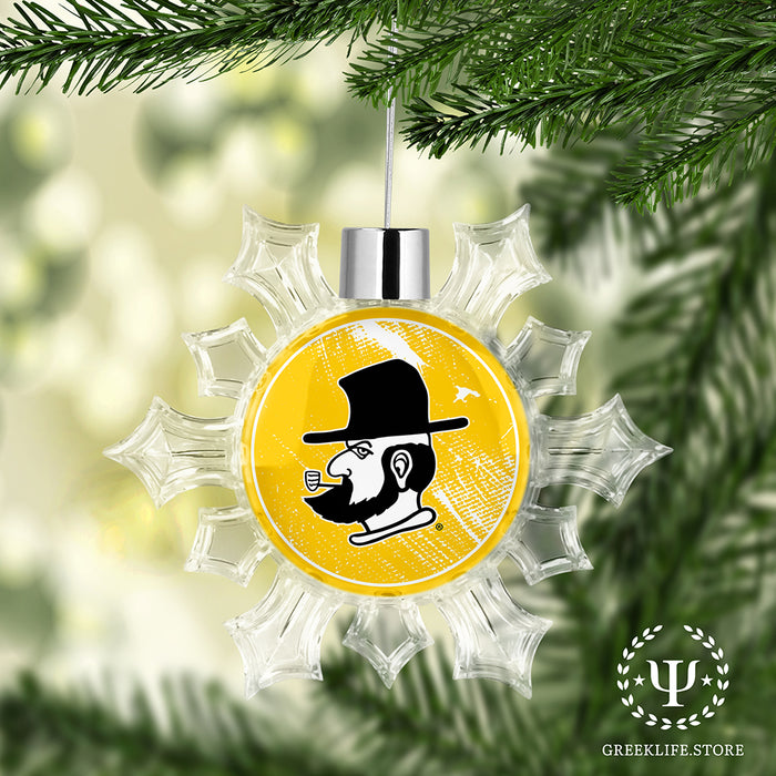 Appalachian State University Christmas Ornament - Snowflake