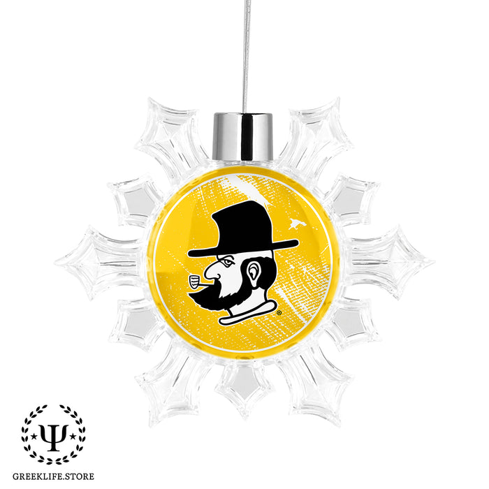 Appalachian State University Christmas Ornament - Snowflake