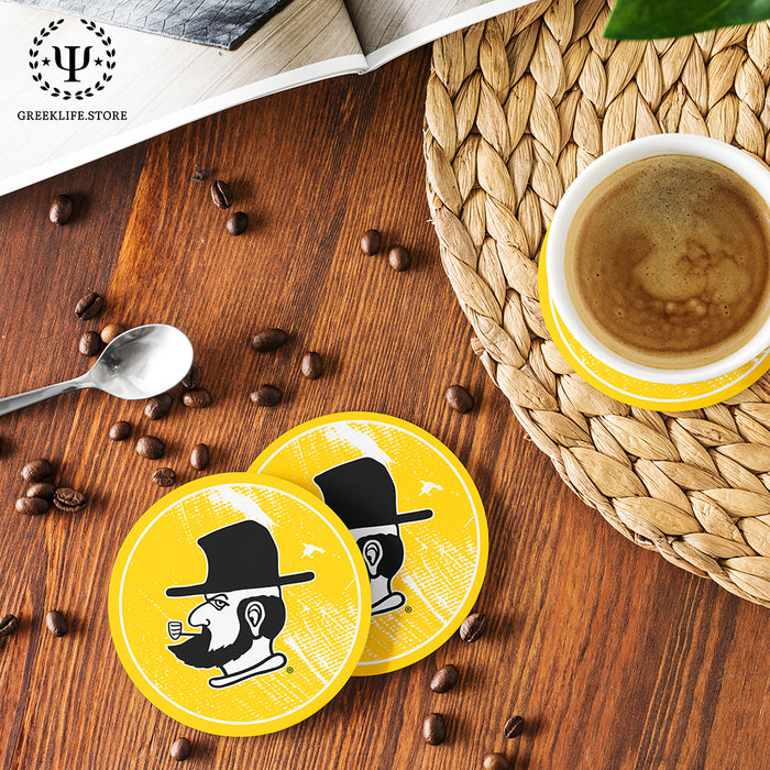 Appalachian State University Beverage Coasters Round (Set of 4)