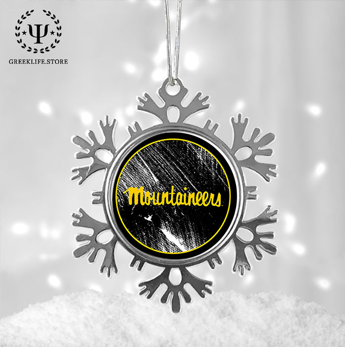 Appalachian State University Christmas Ornament - Snowflake Metal