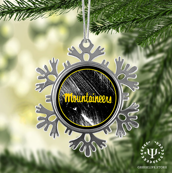Appalachian State University Christmas Ornament - Snowflake Metal