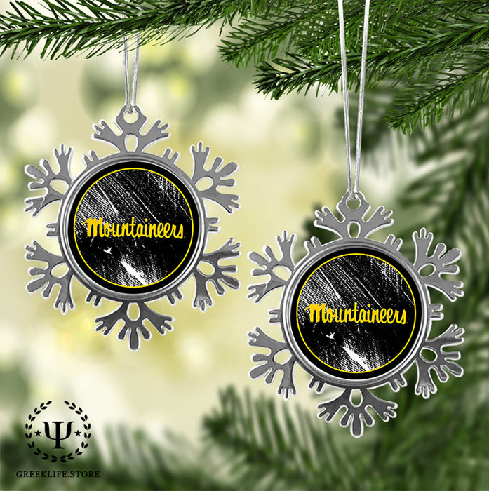 Appalachian State University Christmas Ornament - Snowflake Metal