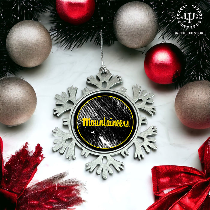 Appalachian State University Christmas Ornament - Snowflake Metal