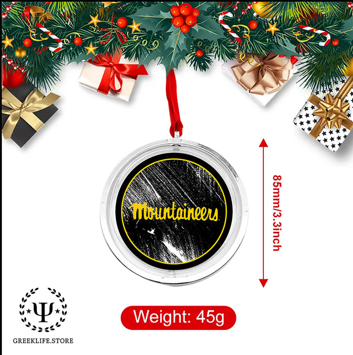Appalachian State University Christmas Reversible Flat Round Ornament