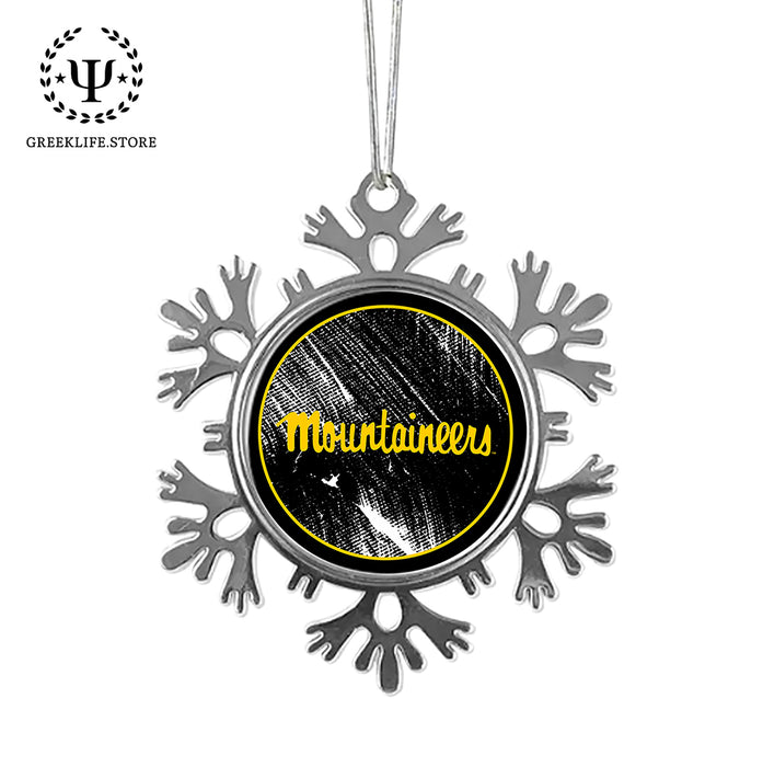 Appalachian State University Christmas Ornament - Snowflake Metal