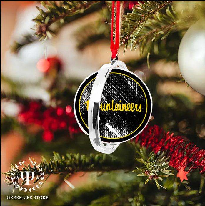 Appalachian State University Christmas Reversible Flat Round Ornament