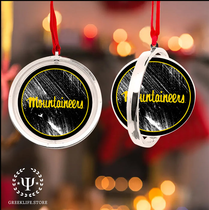 Appalachian State University Christmas Reversible Flat Round Ornament
