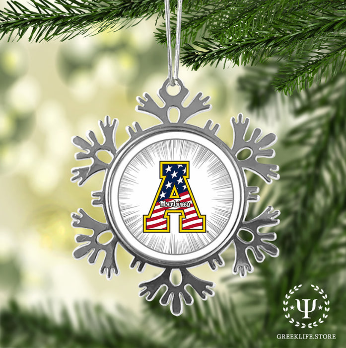 Appalachian State University Christmas Ornament - Snowflake Metal