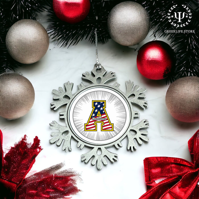 Appalachian State University Christmas Ornament - Snowflake Metal
