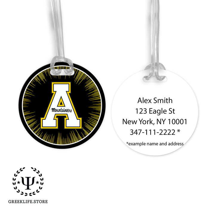 Appalachian State University Luggage Bag Tag (round)