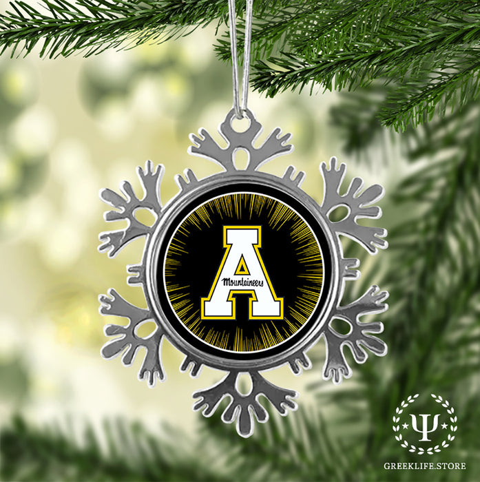 Appalachian State University Christmas Ornament - Snowflake Metal