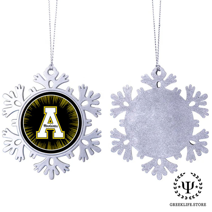 Appalachian State University Christmas Ornament - Snowflake Metal