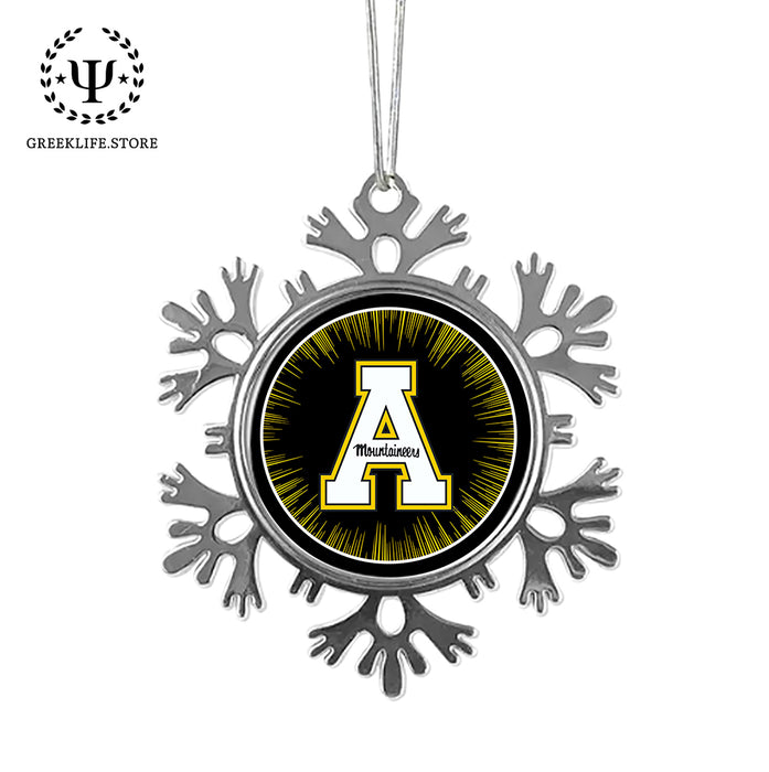 Appalachian State University Christmas Ornament - Snowflake Metal