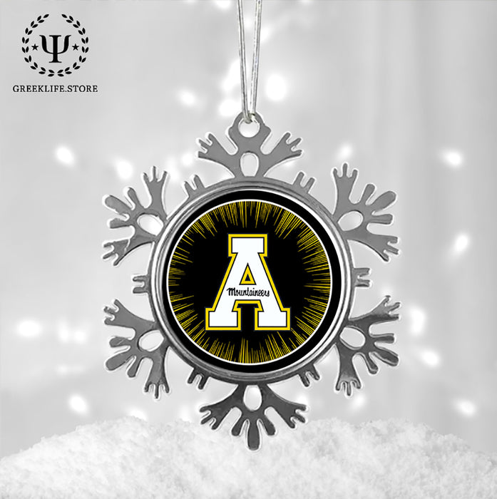 Appalachian State University Christmas Ornament - Snowflake Metal
