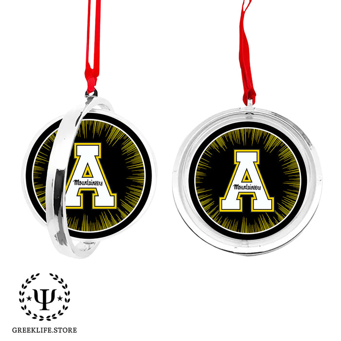 Appalachian State University Christmas Reversible Flat Round Ornament