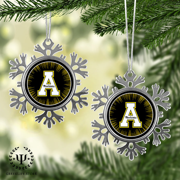 Appalachian State University Christmas Ornament - Snowflake Metal