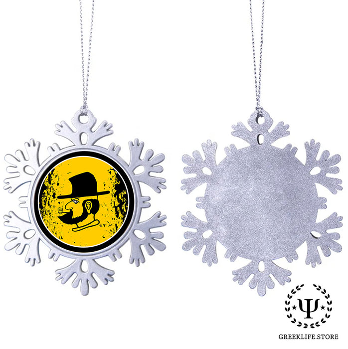 Appalachian State University Christmas Ornament - Snowflake Metal