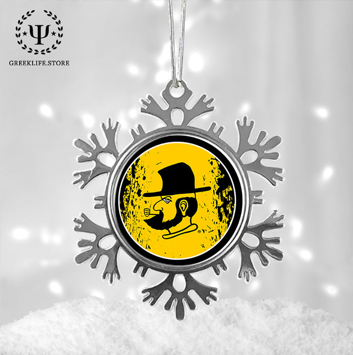 Appalachian State University Christmas Ornament - Snowflake Metal