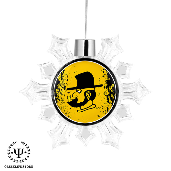 Appalachian State University Christmas Ornament - Snowflake