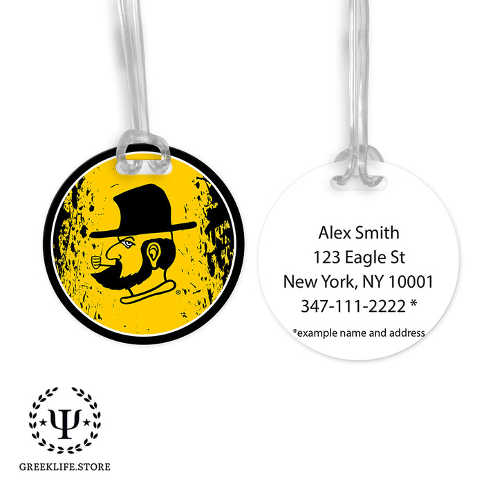 Appalachian State University Luggage Bag Tag (round)
