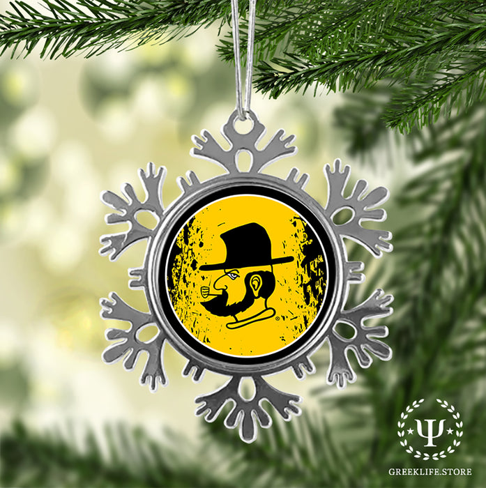 Appalachian State University Christmas Ornament - Snowflake Metal