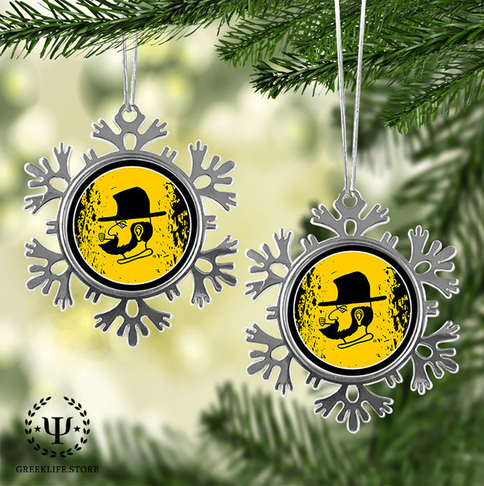Appalachian State University Christmas Ornament - Snowflake Metal