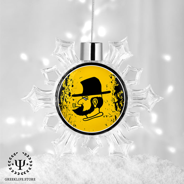 Appalachian State University Christmas Ornament - Snowflake