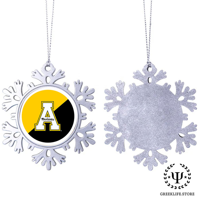 Appalachian State University Christmas Ornament - Snowflake Metal