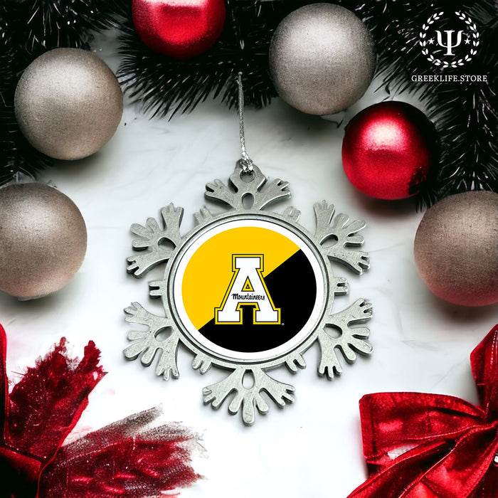 Appalachian State University Christmas Ornament - Snowflake Metal