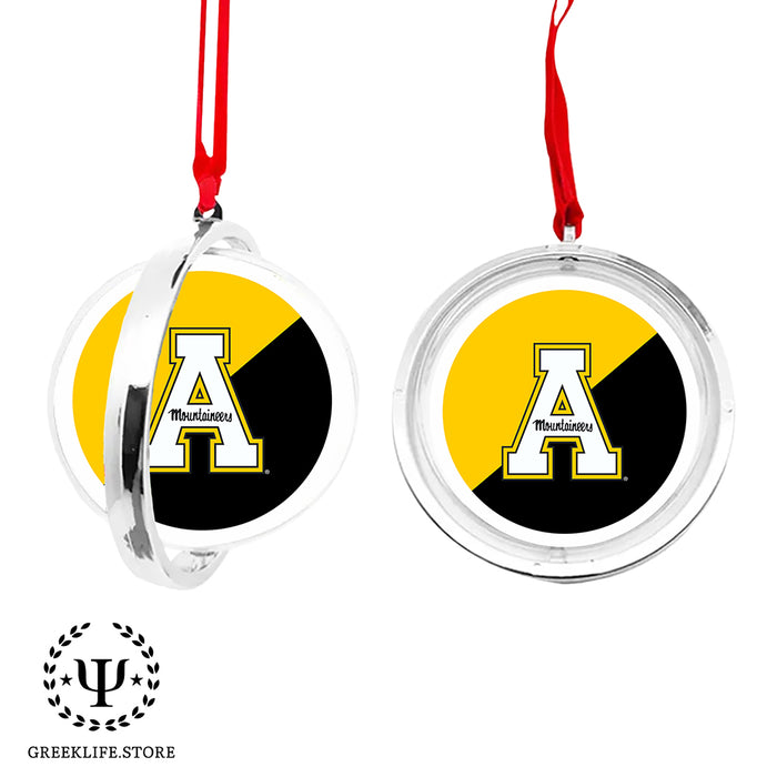 Appalachian State University Christmas Reversible Flat Round Ornament