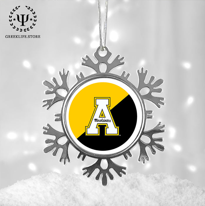 Appalachian State University Christmas Ornament - Snowflake Metal