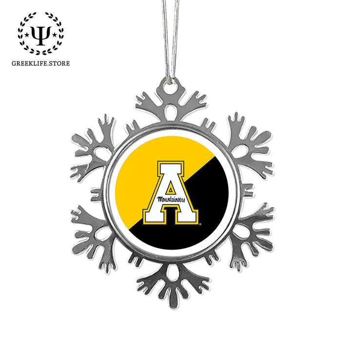 Appalachian State University Christmas Ornament - Snowflake Metal