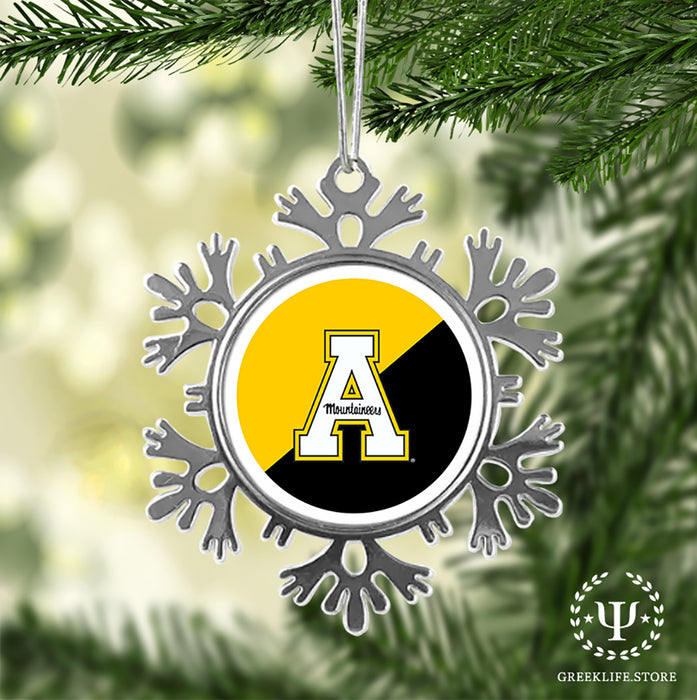 Appalachian State University Christmas Ornament - Snowflake Metal