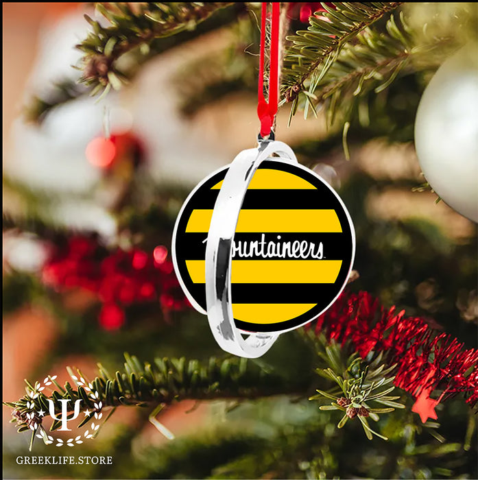 Appalachian State University Christmas Reversible Flat Round Ornament
