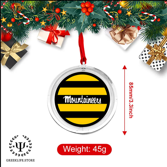 Appalachian State University Christmas Reversible Flat Round Ornament
